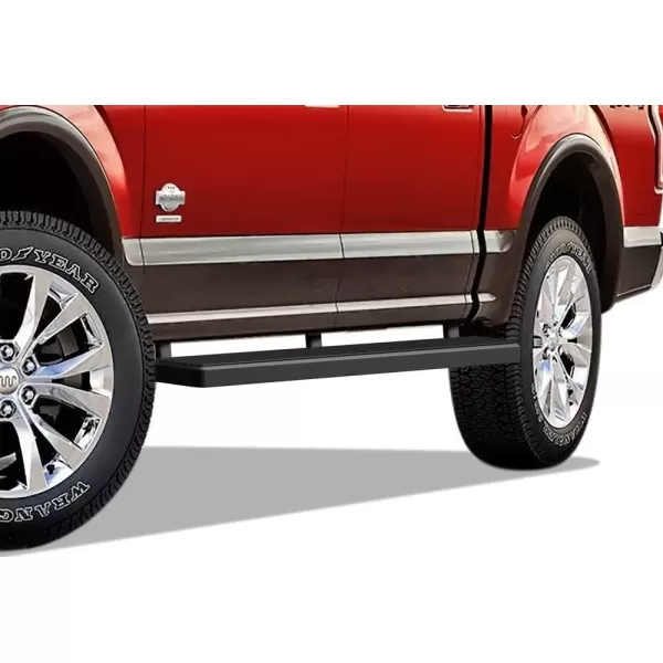 imageAPS Running Boards Nerf Bars Side Steps Step Bars Compatible with Ford F150 20152025 SuperCrew Cab ampamp F150 Lightning 20222025 ampamp F250 F350 Super Duty 20172025 Crew Cab Stainless Steel Black 6inStainless Steel Black