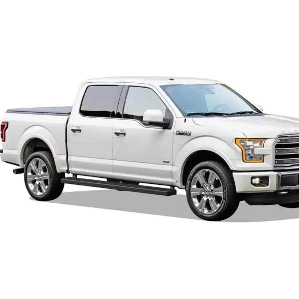 imageAPS Running Boards Nerf Bars Side Steps Step Bars Compatible with Ford F150 20152025 SuperCrew Cab ampamp F150 Lightning 20222025 ampamp F250 F350 Super Duty 20172025 Crew Cab Stainless Steel Black 6inStainless Steel Black