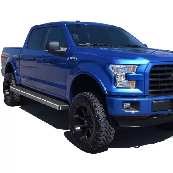 imageAPS Running Boards Nerf Bars Side Steps Step Bars Compatible with Ford F150 20152025 SuperCrew Cab ampamp F150 Lightning 20222025 ampamp F250 F350 Super Duty 20172025 Crew Cab Stainless Steel Black 6inStainless Steel Polished