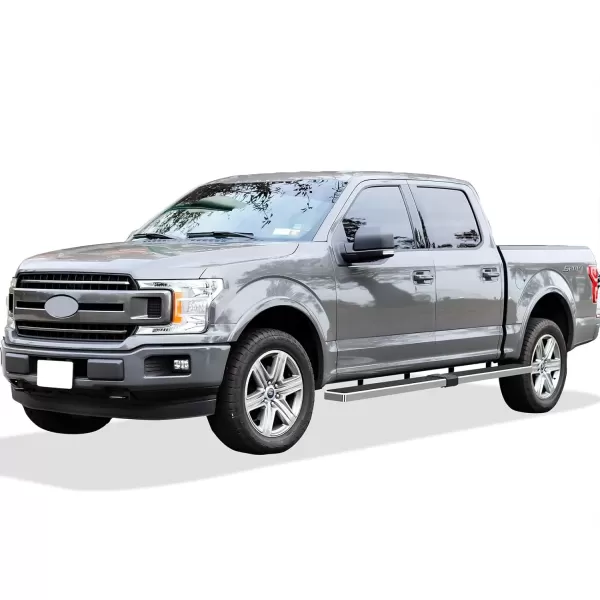 imageAPS Running Boards Nerf Bars Side Steps Step Bars Compatible with Ford F150 20152025 SuperCrew Cab ampamp F150 Lightning 20222025 ampamp F250 F350 Super Duty 20172025 Crew Cab Stainless Steel Black 6inStainless Steel Polished