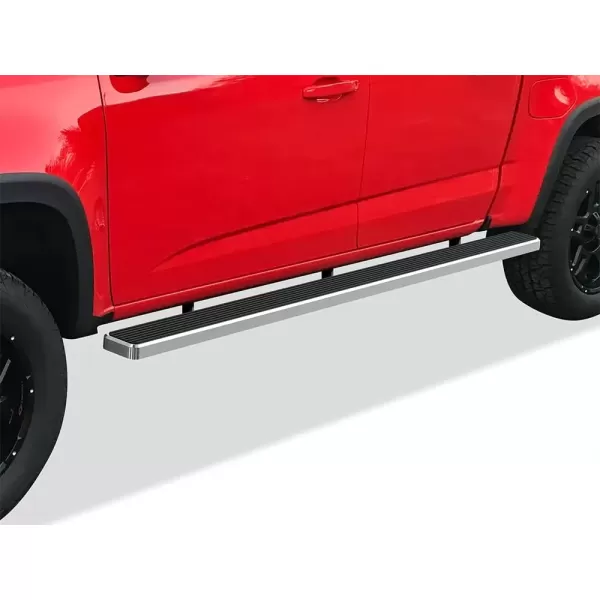 imageAPS Wheel to Wheel Boards 5in Compatible with Chevy Colorado GMC Canyon 20152025 Crew Cab 5ft Bed Stainless Steel Side Steps Side BarsStainless Steel Polished