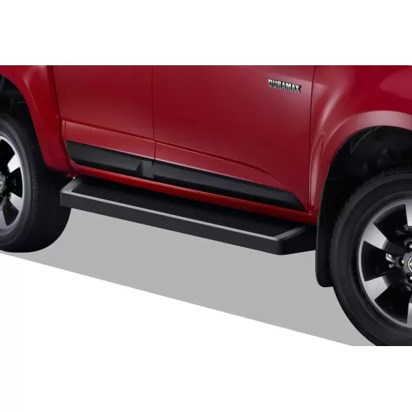 imageAPS Wheel to Wheel Running Boards 6inch Compatible with Chevy Colorado GMC Canyon 20152025 Crew Cab 5ft Bed Nerf Bars Side Steps Side BarsAluminum Black