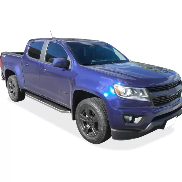 imageAPS Wheel to Wheel Running Boards 6inch Compatible with Chevy Colorado GMC Canyon 20152025 Crew Cab 5ft Bed Nerf Bars Side Steps Side BarsPolished