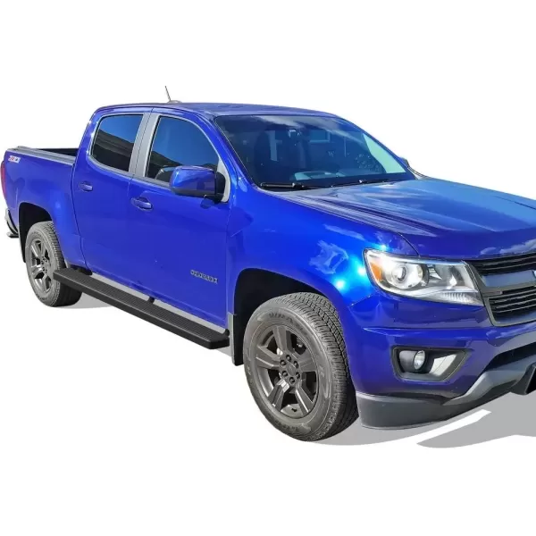 imageAPS Wheel to Wheel Running Boards 6inch Compatible with Chevy Colorado GMC Canyon 20152025 Crew Cab 5ft Bed Nerf Bars Side Steps Side BarsStainless Steel Black
