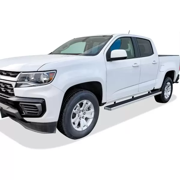 imageAPS Wheel to Wheel Running Boards 6inch Compatible with Chevy Colorado GMC Canyon 20152025 Crew Cab 5ft Bed Nerf Bars Side Steps Side BarsStainless Steel Polished