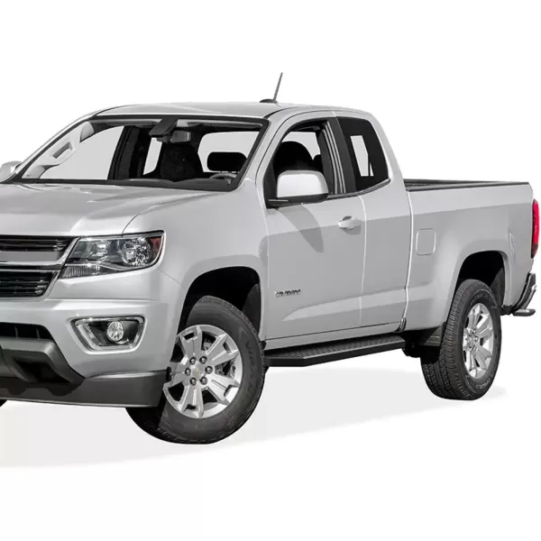 imageiBoard Third Generation Black Aluminum Running Boards Side Step for Selected Chevy Colorado GMC Canyon Crew CabAluminum Black