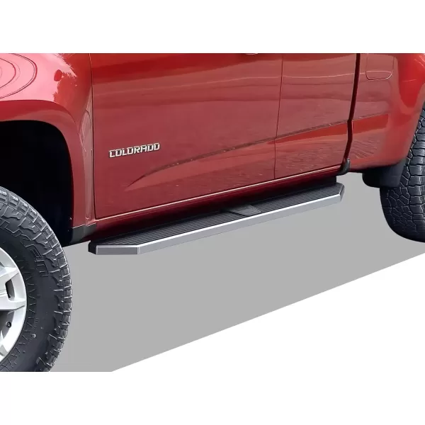 imageiBoard Third Generation Black Aluminum Running Boards Side Step for Selected Chevy Colorado GMC Canyon Crew CabPolished