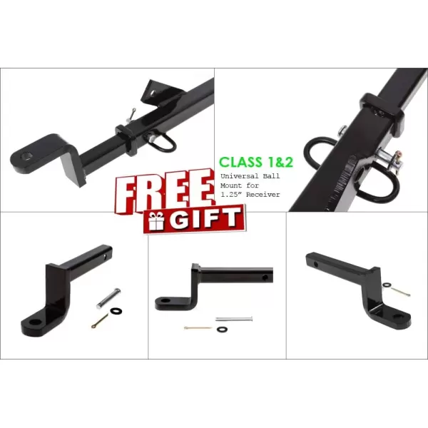 imageAPS Assembly Class 2 Trailer Hitch 125 Inches Receiver Tube Towing Hitch Compatible with 20072011 Camry Excluding SE ampamp 20072012 ES350