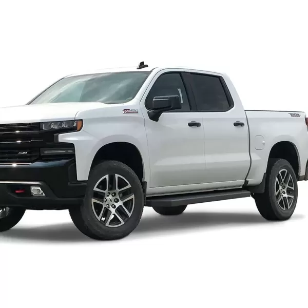 imageAPS Black Running Boards Compatible with Chevy Silverado GMC Sierra 1500 20192025 Crew Cab ampamp 2500 HD 3500 HD 20202025 Silverado 1500 LTD Sierra 1500 LD 2022Stainless Steel Black