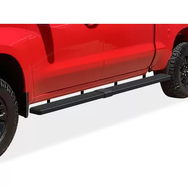 imageAPS Black Running Boards Compatible with Chevy Silverado GMC Sierra 1500 20192025 Crew Cab ampamp 2500 HD 3500 HD 20202025 Silverado 1500 LTD Sierra 1500 LD 2022Black