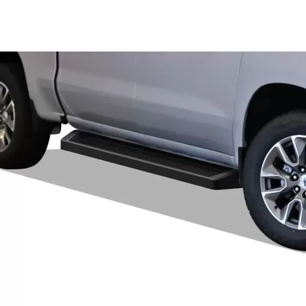 imageAPS Black Running Boards Compatible with Chevy Silverado GMC Sierra 1500 20192025 Crew Cab ampamp 2500 HD 3500 HD 20202025 Silverado 1500 LTD Sierra 1500 LD 2022Aluminum Black