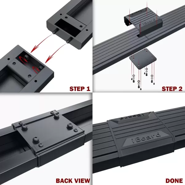 imageAPS Black Running Boards Compatible with Chevy Silverado GMC Sierra 1500 20192025 Crew Cab ampamp 2500 HD 3500 HD 20202025 Silverado 1500 LTD Sierra 1500 LD 2022Black