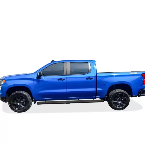 imageAPS Black Running Boards Compatible with Chevy Silverado GMC Sierra 1500 20192025 Crew Cab ampamp 2500 HD 3500 HD 20202025 Silverado 1500 LTD Sierra 1500 LD 2022Black