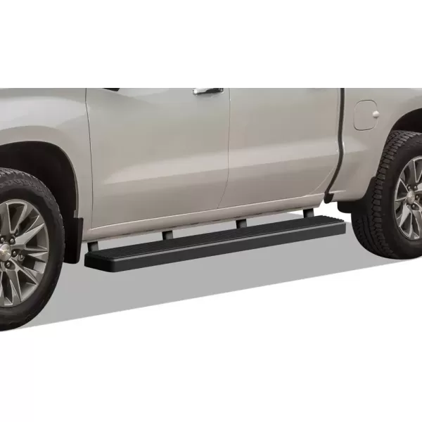 imageAPS Black Running Boards Compatible with Chevy Silverado GMC Sierra 1500 20192025 Crew Cab ampamp 2500 HD 3500 HD 20202025 Silverado 1500 LTD Sierra 1500 LD 2022Stainless Steel Black
