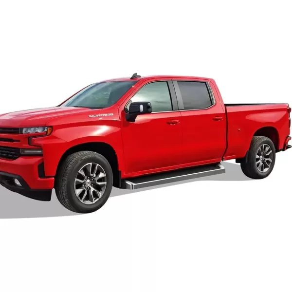 imageAPS Black Running Boards Compatible with Chevy Silverado GMC Sierra 1500 20192025 Crew Cab ampamp 2500 HD 3500 HD 20202025 Silverado 1500 LTD Sierra 1500 LD 2022Aluminum Silver
