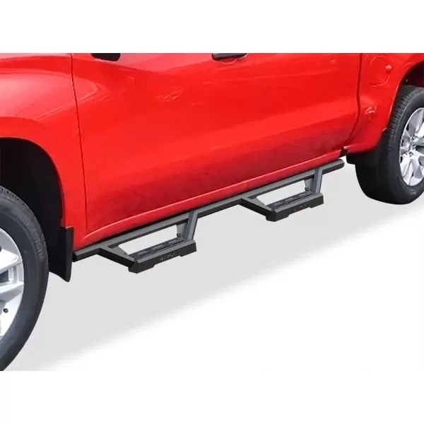 imageAPS Drop Steps Running Boards Compatible with Chevy Silverado GMC Sierra 1500 20192025 Crew Cab ampamp 2500 HD 3500 HD 20202025 Silverado 1500 LTD Sierra 1500 LD 2022 Stainless Steel Side BarsBlack