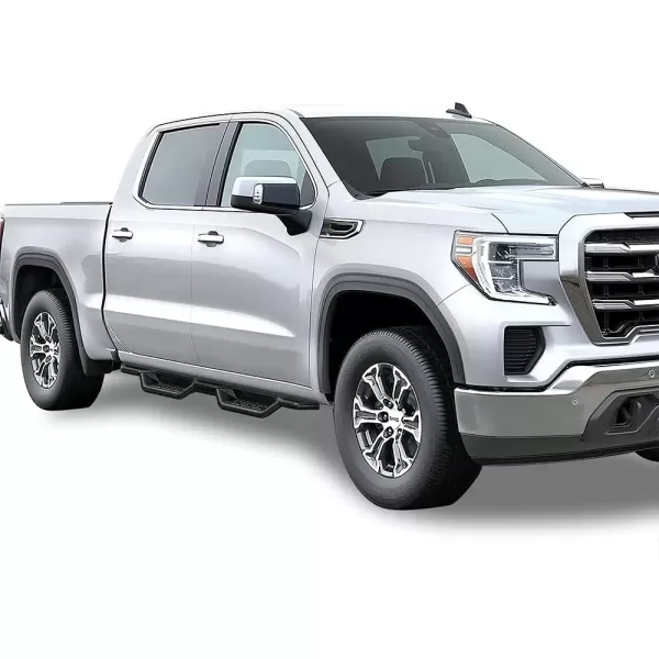 imageAPS Drop Steps Running Boards Compatible with Chevy Silverado GMC Sierra 1500 20192025 Crew Cab ampamp 2500 HD 3500 HD 20202025 Silverado 1500 LTD Sierra 1500 LD 2022 Stainless Steel Side BarsBlack