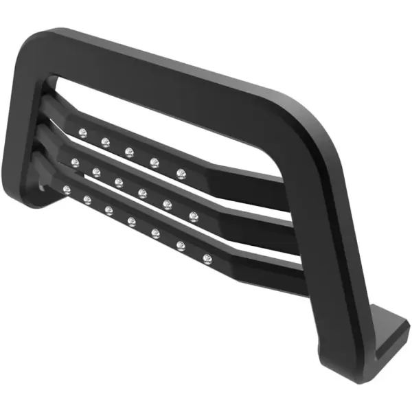 imageAPS Unique Rivet Bull Bar Compatible with 20092018 Ram 1500 Excl Rebel  Front Bar  Bull Bar  Front Brush Bumper  Grille Guard  Black