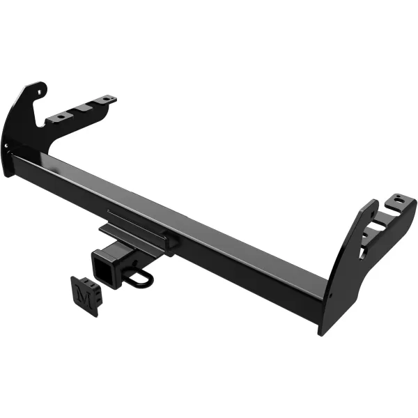 imageAPS Class 3 Tow Trailer Hitch Rear Receiver Towing Hitch Combo with Cover Kit Hitch Cover Included 2 Inches Receiver Tube Compatible with 19872004 Dodge Dakota