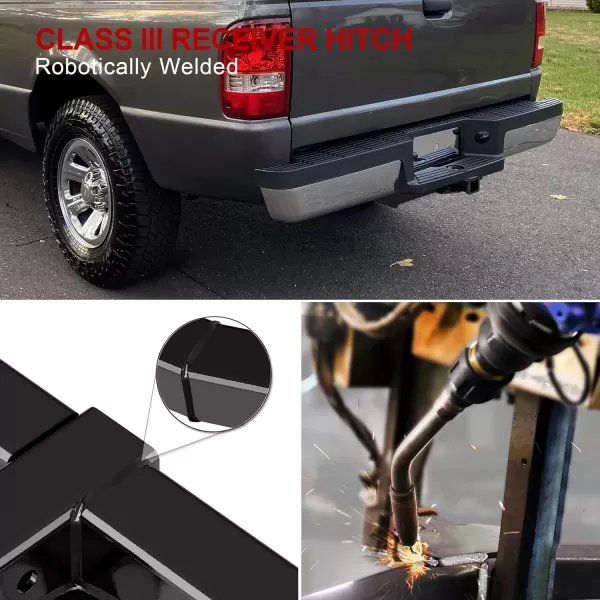 imageAPS Rear Towing Hitch Receiver Class 3 Trailer Hitch Compatible with Ford Ranger 19832011 ampamp Compatible with 19942007 Mazda B3000 Compatible with 19942009 Mazda B4000