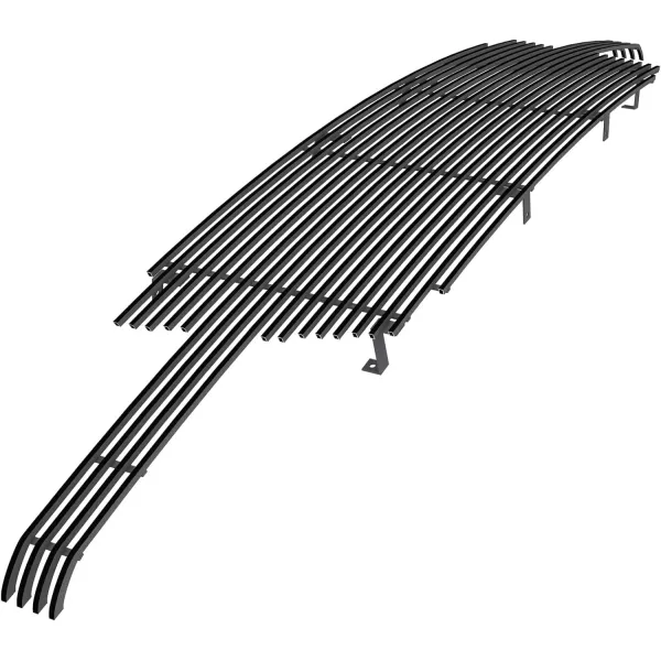 imageAPS Compatible with Chevy Silverado 1500 20032005 ampamp 0304 2500 3500 ampamp 0206 Avalanche Without Body Cladding Main Upper Stainless Steel SS Chrome Horizontal Billet Front Grill Grille Insert C85026ABlack