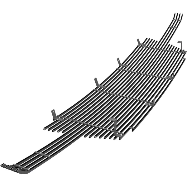 imageAPS Compatible with Chevy Silverado 1500 20032005 ampamp 0304 2500 3500 ampamp 0206 Avalanche Without Body Cladding Main Upper Stainless Steel SS Chrome Horizontal Billet Front Grill Grille Insert C85026ABlack