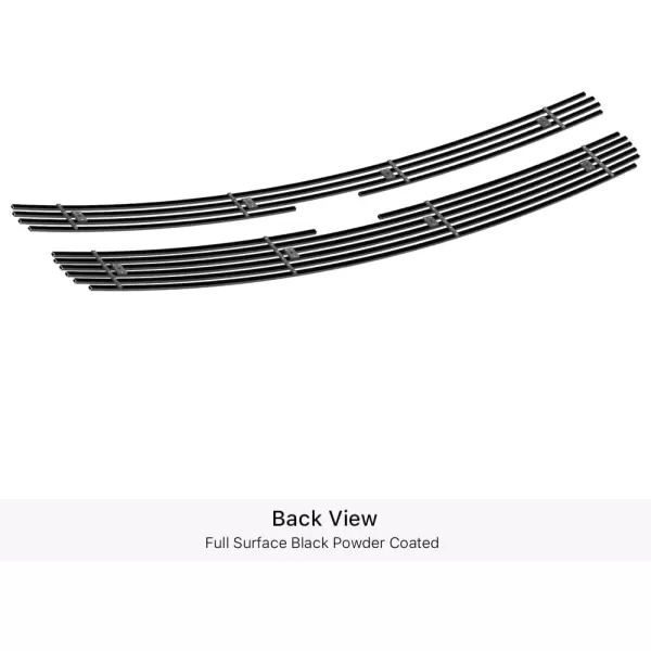 imageAPS Compatible with Chevy Silverado 1500 20072013 Main Upper Stainless Steel Black 8x6 Horizontal Billet Front Grill Grille Insert C65766JBlack