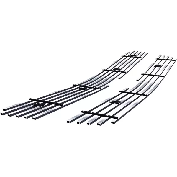 imageAPS Compatible with Chevy Silverado 1500 SS HD 20032005 ampamp 0304 2500 3500 ampamp 0206 Avalanche Without Body Cladding Main Upper Stainless Steel Chrome 8x6 Billet Front Grill Grille Insert C65717C