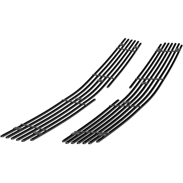 imageAPS Compatible with Chevy Silverado 3500HD 2500HD 20072010 Main Upper Stainless Steel SS Black Billet Front Grill Grille Insert C65774HBlack