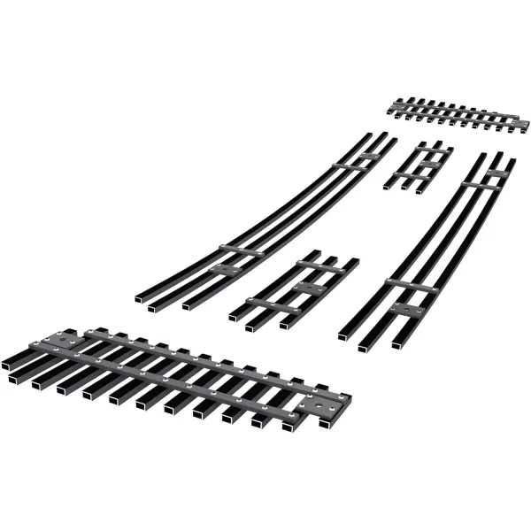 imageAPS Compatible with Ford F150 20042008 Bar Style Main Upper Stainless Steel SS Chrome Billet Front Grill Grille Insert F65726ABlack