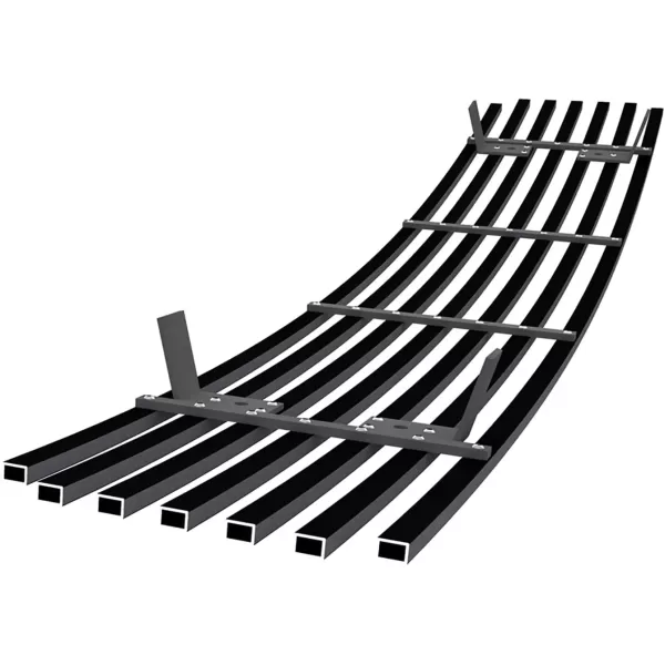 imageAPS Compatible with Nissan Maxima 20072008 Lower Bumper Stainless Steel Chrome Polished 8x6 Horizontal Billet Front Grill Grille Insert N66464SBlack