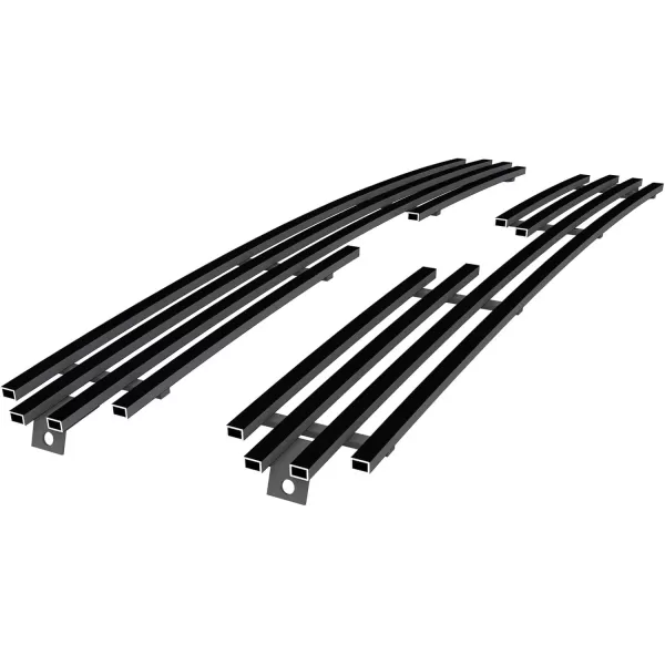 imageAPS Compatible with Nissan Xterra 20002001 Main Upper Stainless Steel Black 8x6 Horizontal Billet Front Grill Grille Insert N65436JBlack