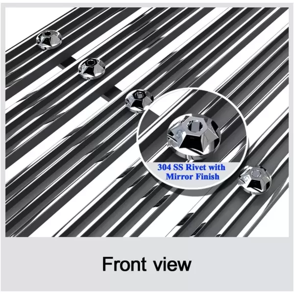 imageAPS Compatible with Ram 1500 20132018 ampamp 1921 1500 Classic Honeycomb Style Only Main Upper Stainless Steel SS Chrome Billet Front Grill Grille Insert D65919AChrome