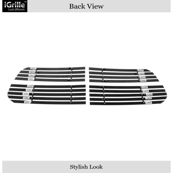 imageAPS Compatible with Ram 1500 20132018 ampamp 1921 1500 Classic Honeycomb Style Only Main Upper Stainless Steel SS Chrome Billet Front Grill Grille Insert D65919ABlack