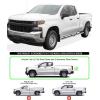 imageAPS Black 5in Side Compatible with Silverado Sierra 1500 20192025 Extended Cab ampamp 2500 3500 20202025 Exclude 19 1500 LDSilverado 1500 LTD Sierra 1500 LD 2022Stainless Steel Polished