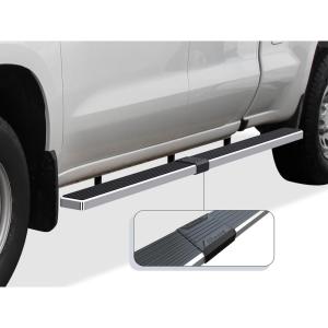 imageAPS Black 5in Side Compatible with Silverado Sierra 1500 20192025 Extended Cab ampamp 2500 3500 20202025 Exclude 19 1500 LDSilverado 1500 LTD Sierra 1500 LD 2022Stainless Steel Polished