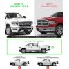 imageAPS 5in WheeltoWheel Black Nerf Bars Stainless Steel Compatible with Dodge Ram 1500 Crew Cab 65ft Bed 1925