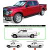 imageAPS Premium 6in Black Running Boards Compatible with Ford F150 SuperCrew Cab 0914