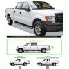 imageAPS Premium 6in Running Boards Compatible with Ford F150 SuperCrew Cab 0914