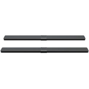 imageAPS 5in WheeltoWheel Black Nerf Bars Stainless Steel Compatible with Dodge Ram 1500 Crew Cab 55ft Bed 1925