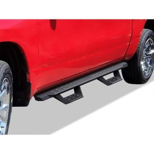 imageAPS Black Overland Slider Tubular Drop Steps Style Nerf Bars Running Boards Compatible with Ram 1500 20192024 Crew Cab Will Not Fit 2018 Previous Generation Build in 1924