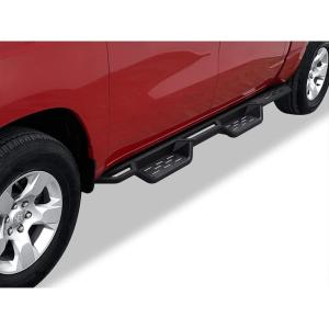 imageAPS Wheel to Wheel Black 6 Inches Tubular Drop Down Style Nerf Bars Running Boards Compatible with Ram 1500 20192024 Crew Cab 55ft Bed Exclude 1924 Ram 1500 Classic