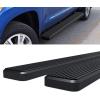 imageAPS 304 Stainless Steel Polished Silver 5 inches Running Boards Nerf Bars Side Steps Compatible with Toyota Tundra 20072021 CrewMaxAluminum Black