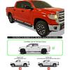 imageAPS 304 Stainless Steel Polished Silver 5 inches Running Boards Nerf Bars Side Steps Compatible with Toyota Tundra 20072021 CrewMaxAluminum Black