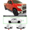 imageAPS 304 Stainless Steel Polished Silver 5 inches Running Boards Nerf Bars Side Steps Compatible with Toyota Tundra 20072021 CrewMaxAluminum Black