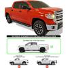 imageAPS 304 Stainless Steel Polished Silver 5 inches Running Boards Nerf Bars Side Steps Compatible with Toyota Tundra 20072021 CrewMaxAluminum Black