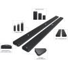 imageAPS 304 Stainless Steel Polished Silver 5 inches Running Boards Nerf Bars Side Steps Compatible with Toyota Tundra 20072021 CrewMaxAluminum Black
