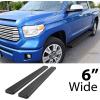 imageAPS 304 Stainless Steel Polished Silver 5 inches Running Boards Nerf Bars Side Steps Compatible with Toyota Tundra 20072021 CrewMaxAluminum Black