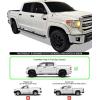 imageAPS 304 Stainless Steel Polished Silver 5 inches Running Boards Nerf Bars Side Steps Compatible with Toyota Tundra 20072021 CrewMaxAluminum Silver