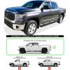 imageAPS 304 Stainless Steel Polished Silver 5 inches Running Boards Nerf Bars Side Steps Compatible with Toyota Tundra 20072021 CrewMaxStainless Steel Black